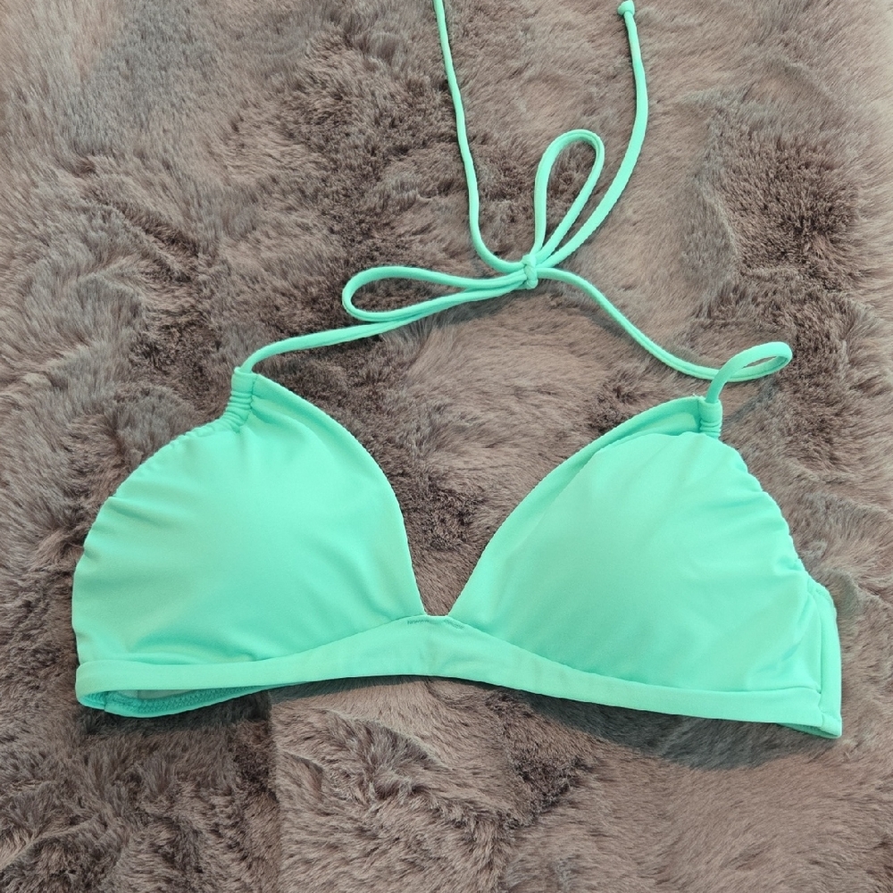Victoria's Secret Green Triangle Bikini Top